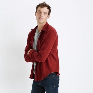 Madewell Flannel Rust Button Down Shirt XS